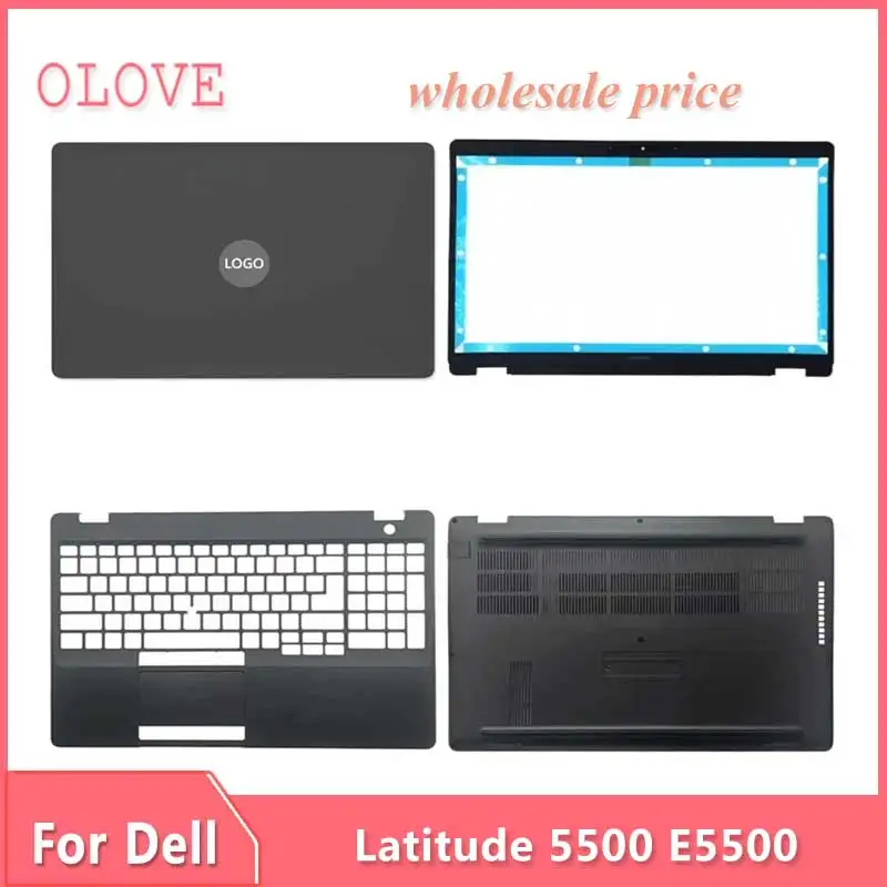 

New Original For Dell Latitude 5500 E5500 Laptop LCD Back Cover Front Bezel Upper Palmrest Bottom Base Case Keyboard Hinges