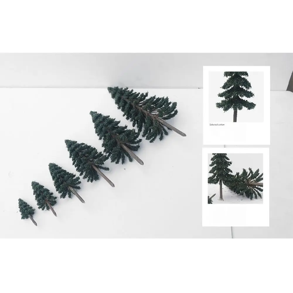 10/20/30Pcs 5-15cm Cedar Tree Green Scenery Landscape Model Cedar Trees for Train Track Building Model Layout Prop