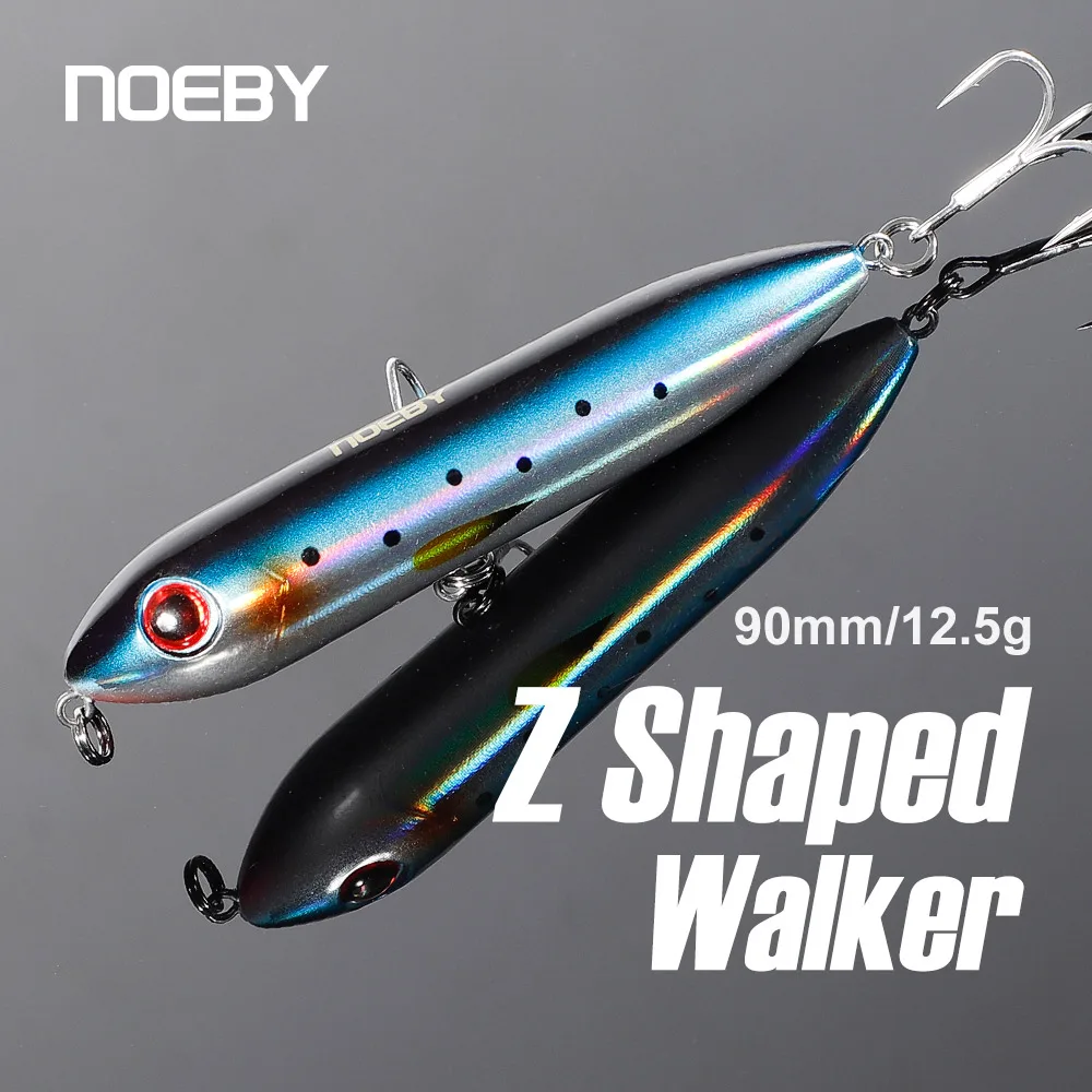 NOEBY-Pencil Fishing Lure, Hard Bait, Rattlin Wobblers, Topwater Bait, Swimbaits, Walker, Pike, 90mm, 12.5g