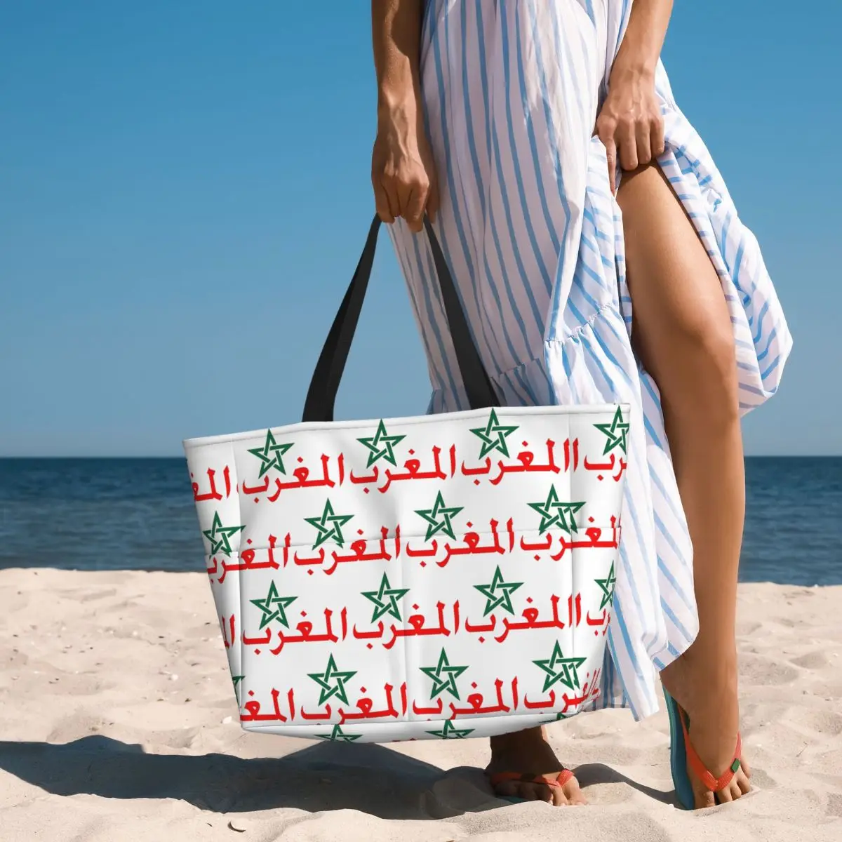 

Morocco Maroc Beach Tote Bag Sport Gym Yoga Duffle Large Tote Bag Women Travel Bag Fitness bag