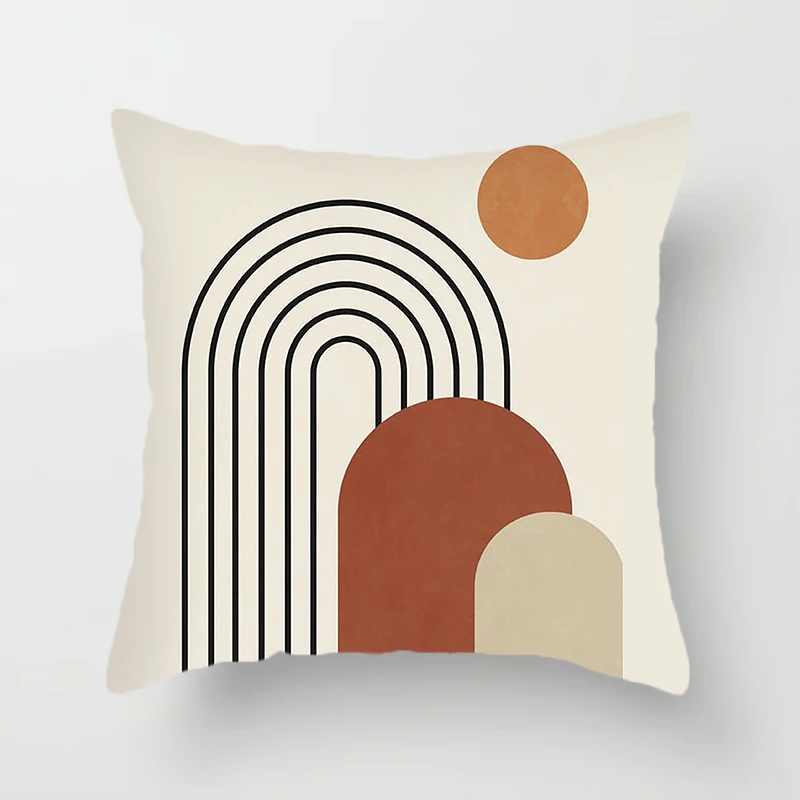 Abstract Geometric Decorative Pillowcase Sofa Cushion Cover Soft Throw   Home Office Bedroom
