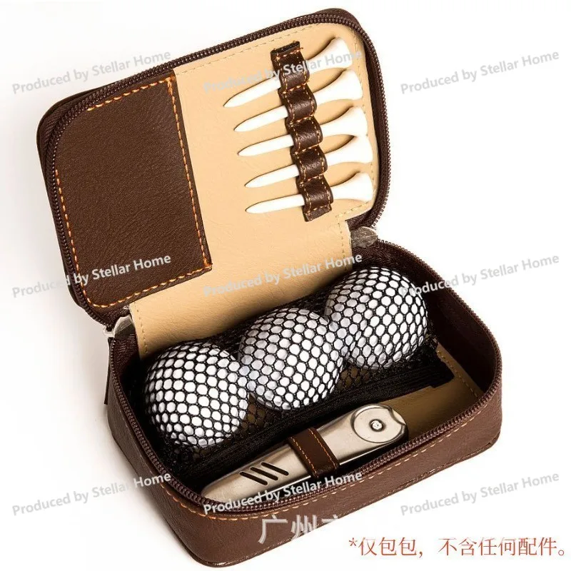 

Leather Golf Accessories Storage Bag, Outdoor Leather Multifunctional Golf Bag Nail Bag