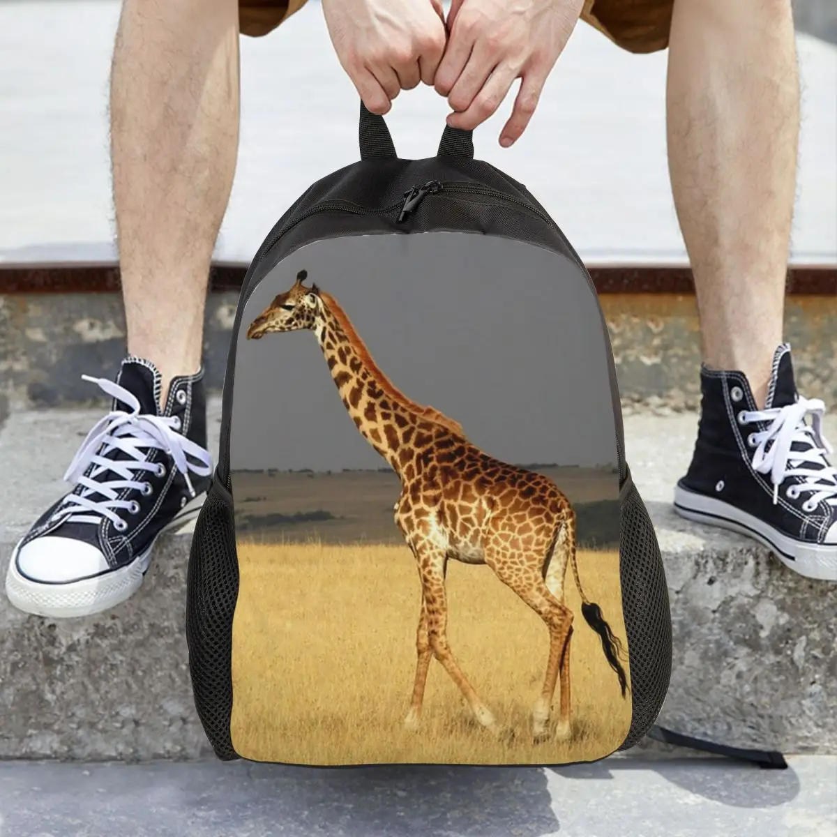 

Giraffe Full Body Africa African Animals Backpack Daypack Large Capacity Boys Girls BookBag School Bag Shoulder Bags Men Women