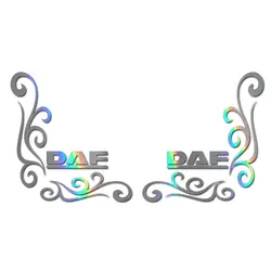 For DAF Truck Stickers Daf Axle Style Truck Cab Window Stickers Any Colour Xf Xg Vinyl Decals Pair Set of 2 ๏ปฟ