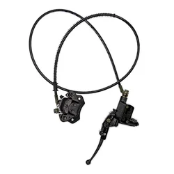 Left Hand Rear Handle Bar 150cm Lever Hydraulic Disc Brake 158mm Fit For ATV Electric Quad Bike Go Kart Buggy Scooter Parts