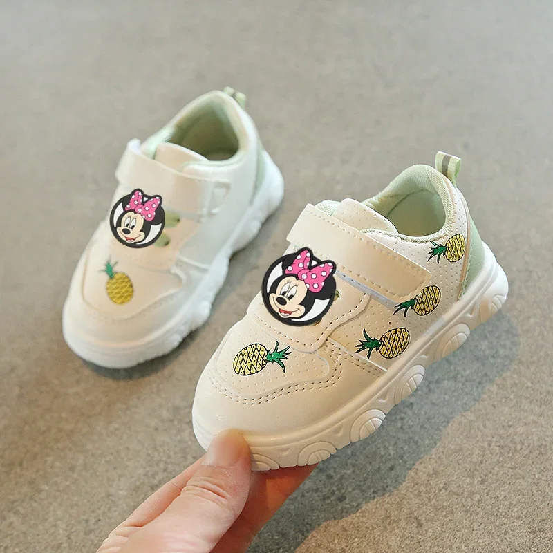

Disney Spring Autumn Baby Toddler Shoes 0-3 Years Old Non-slip Baby Children Casual Shoes Mickey Mouse Cartoon Boy Girl Sneakers