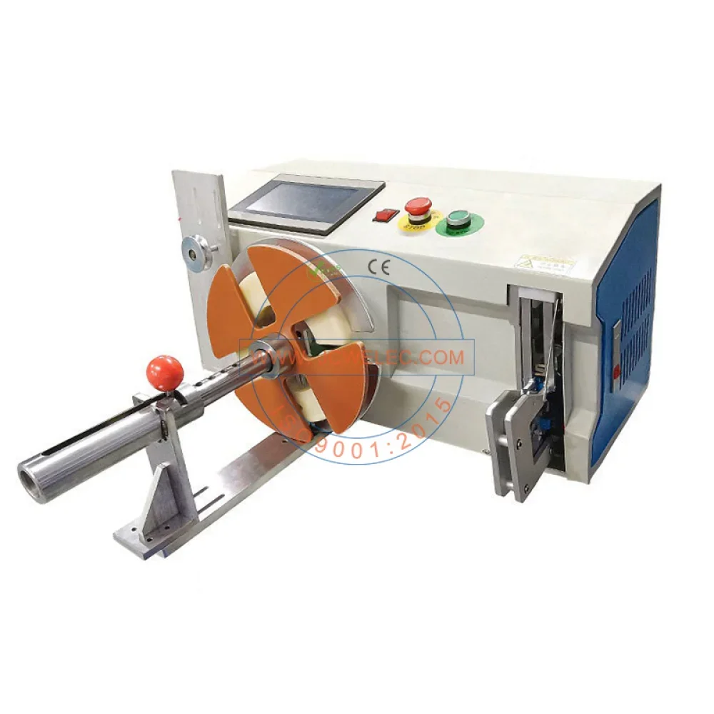 

JCW-WB04 Fully Automatic Copper Cable Wire Measuring Cutting Binding Tying Spool Coil Winding Cable Measuring Cutting Machine