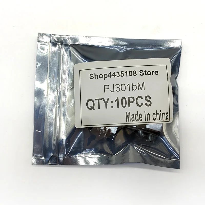 10 قطع مقبس سماعة الأذن PJ-301BM مع إطار معدني 3.5 ملم مقبس الصوت والفيديو مع صامولة نحاسية كاملة (مفتاح) #3