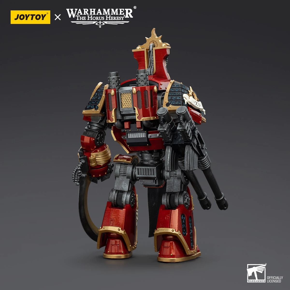 JOYTOY Warhammer 30K Figura de ação Contemptor-Osiron Dreadnought com lâmina de força Gravis e brinquedos modelo de estatueta de cañón Gravis