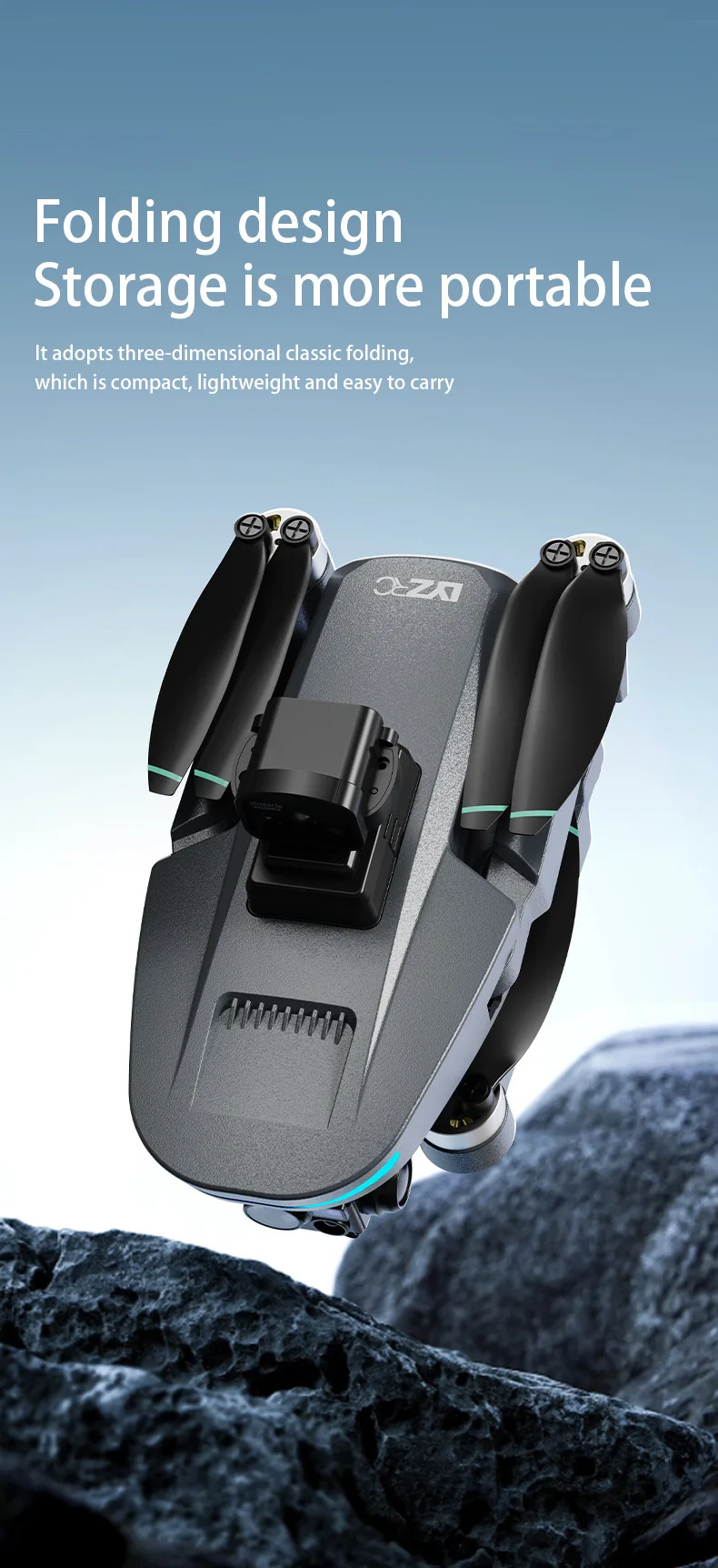 Drone L200 Plus GPS Gimbal 3 Eixos Camera 4K Profissional