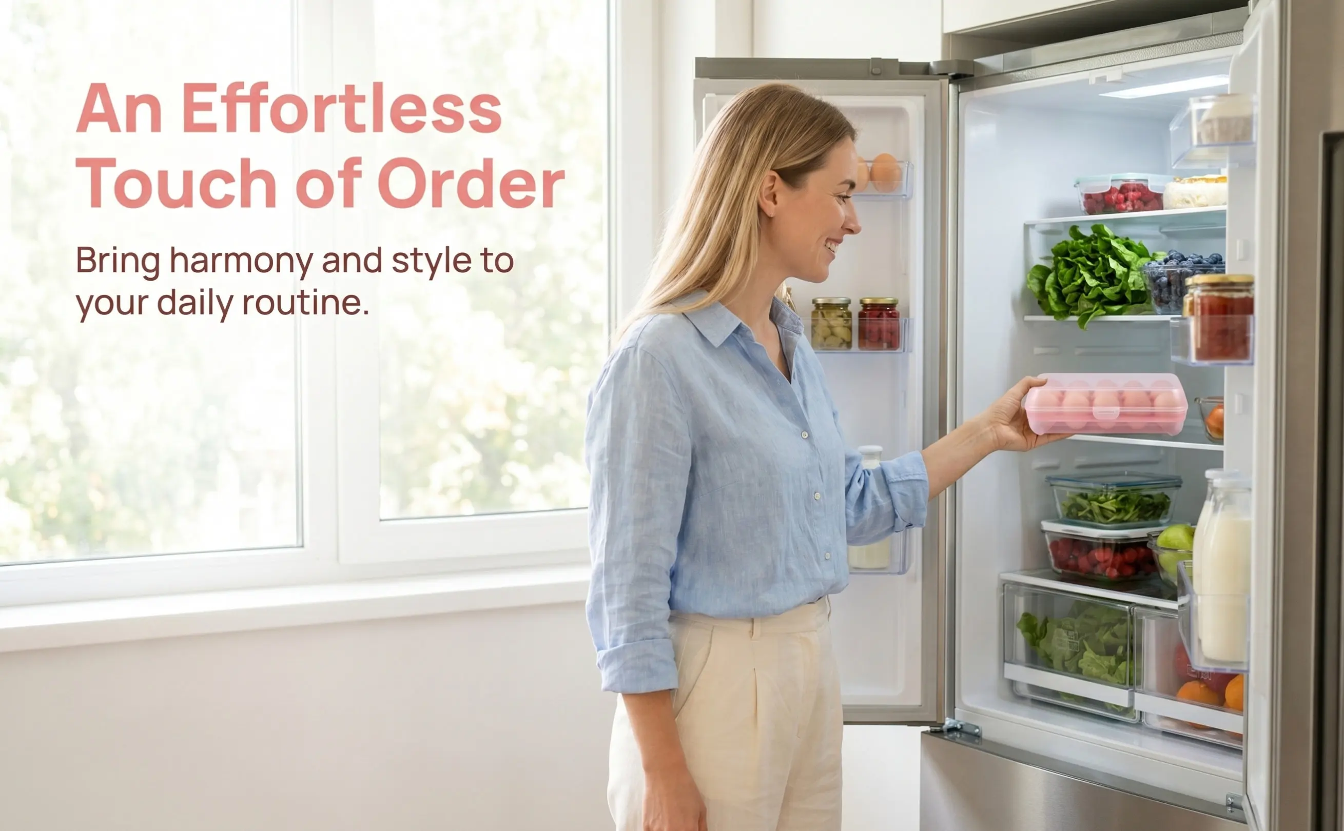 15-Grid Clear Plastic Egg Holder for Refrigerator – Space-Saving, Break-Resistant & Freshness-Preserving