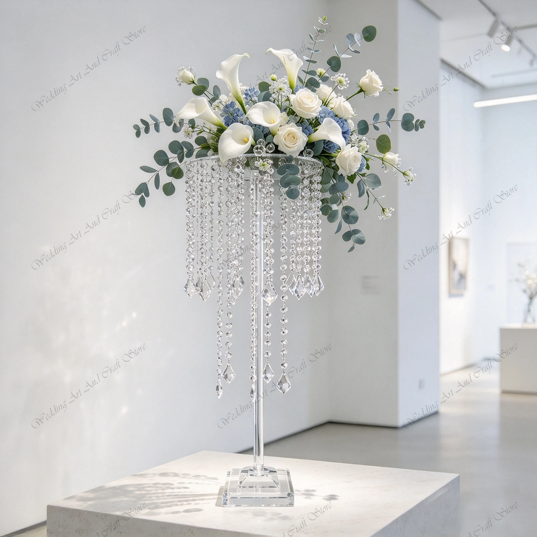 10pcs f30 70-120cm Wedding Home Decoration Flower Stand Road Leads Acrylic Crystal Cake Towers Wedding Table Centerpiece ivy1343