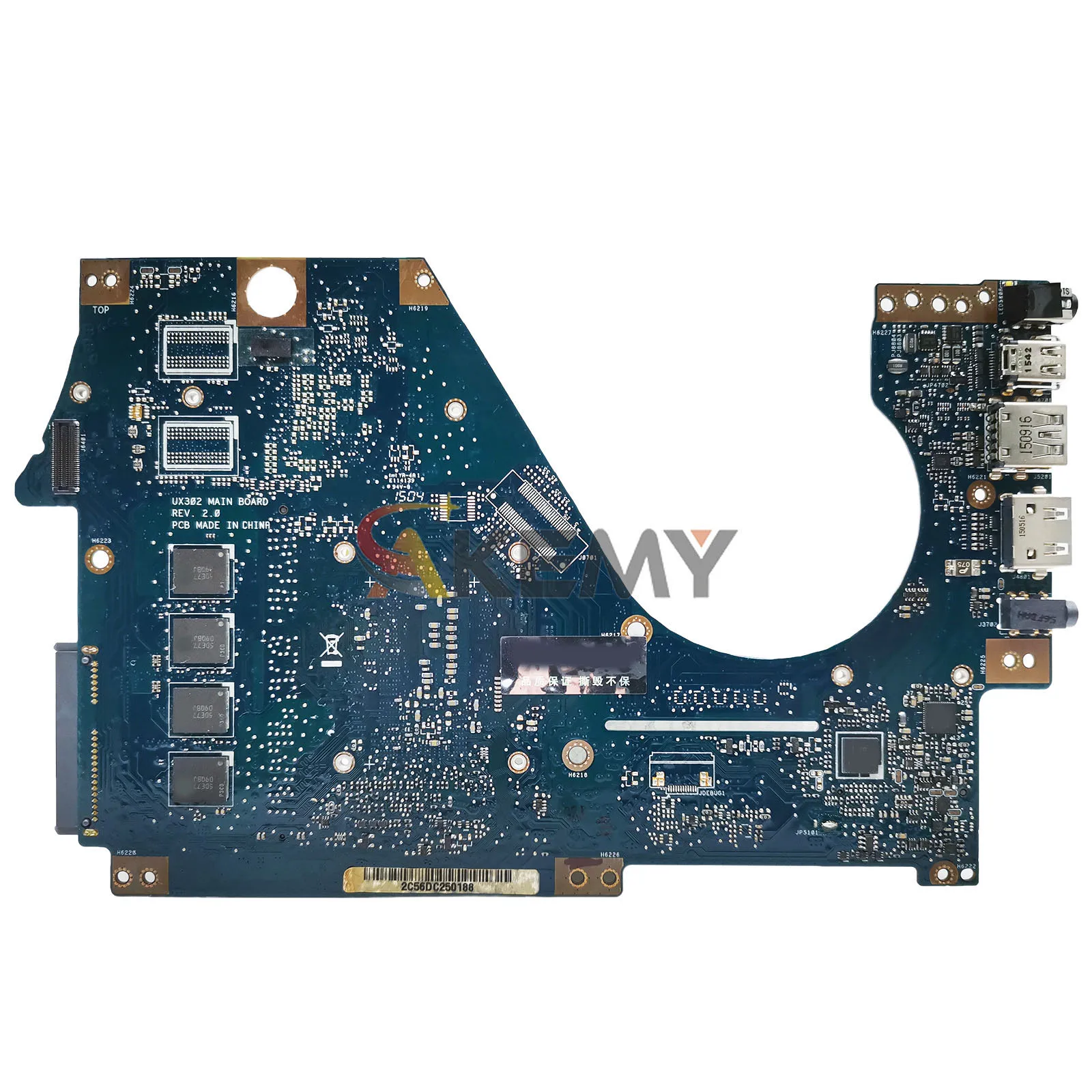 UX302LA Laptop Motherboard For ASUS ZenBook UX302LNB UX302LG UX302LN UX302L UX302LA Mainboard W/ I3 I5 I7 CPU tests OK fast ship