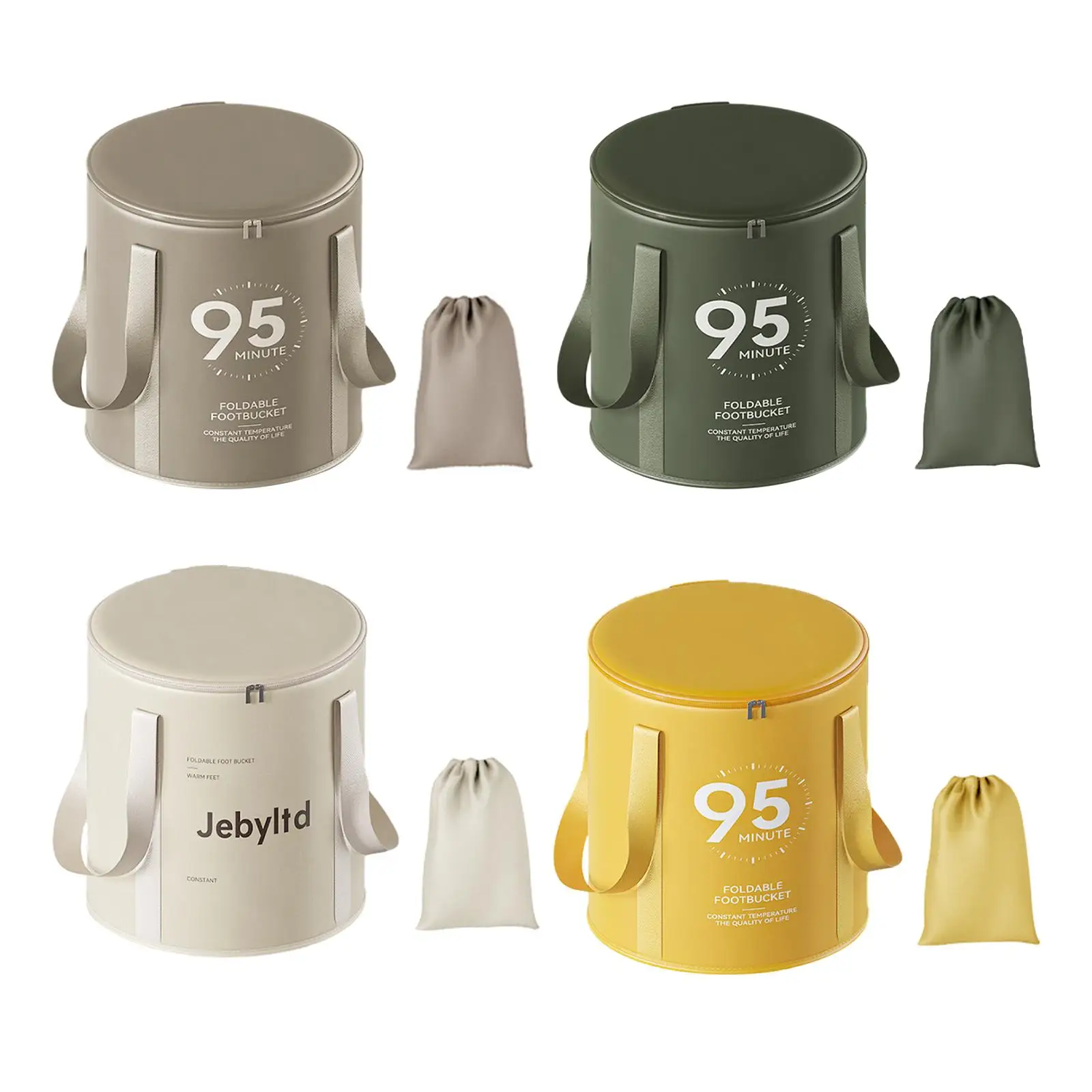 Foot Washing Bag Camping Bucket Foldable with Lid Collapsible Foot Basin Foot Bath Basin for Hiking Camping Outdoor Travel Home