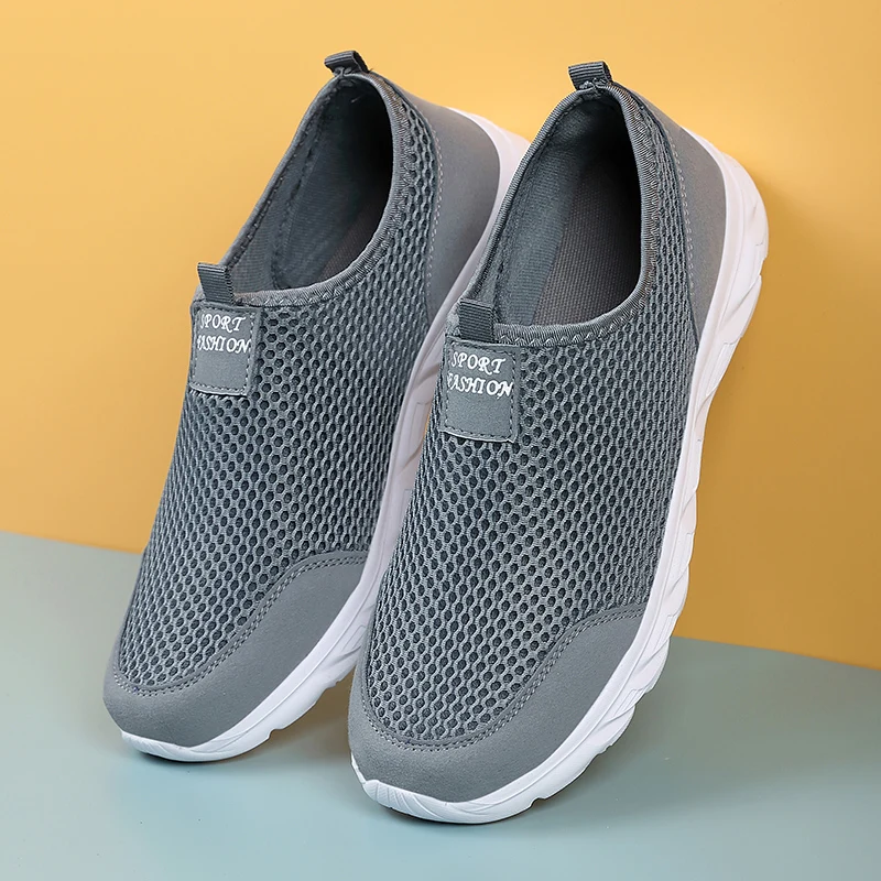 Men\'s Hiking Shoes 2023 New Summer Hollow Lightweight Breathable Outdoor Anti-skid Mesh Casual Sports Shoes Zapatillas Hombre