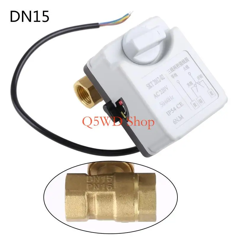 

Q5WD AC220V DN15 DN20 DN25 2 Ways 3 провода Моторизованный шарик для клапана Electric Actu