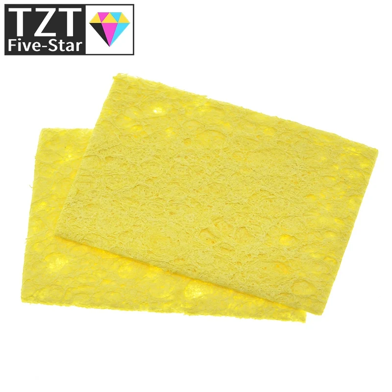 High quality 10Pcs High Temperature Resistant Sponge Electric Iron Tip Cleaning Sponge Rectangular 3.5CM*5CM