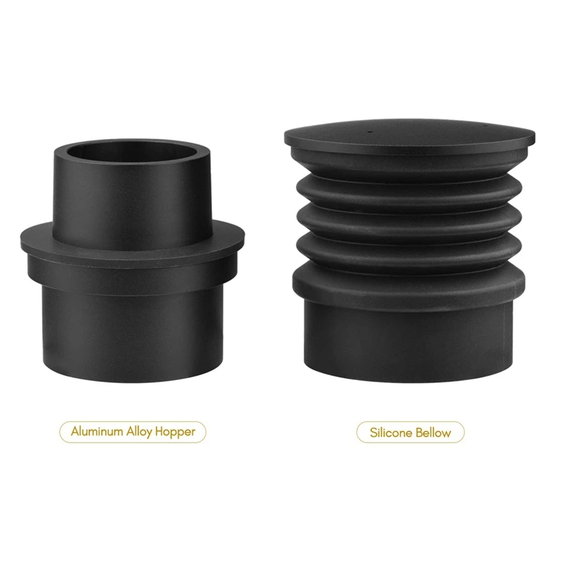 Coffee Hopper Aluminum Alloy Single Dose Hopper With Silicone Bellow Replacement For Eureka Atom Coffee Grinder