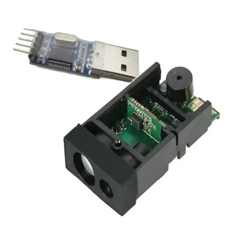 

50m laser ranging module Secondary Development of TTL Level Connected to Single Chip Microcomputer to RS232 485 Serial Port