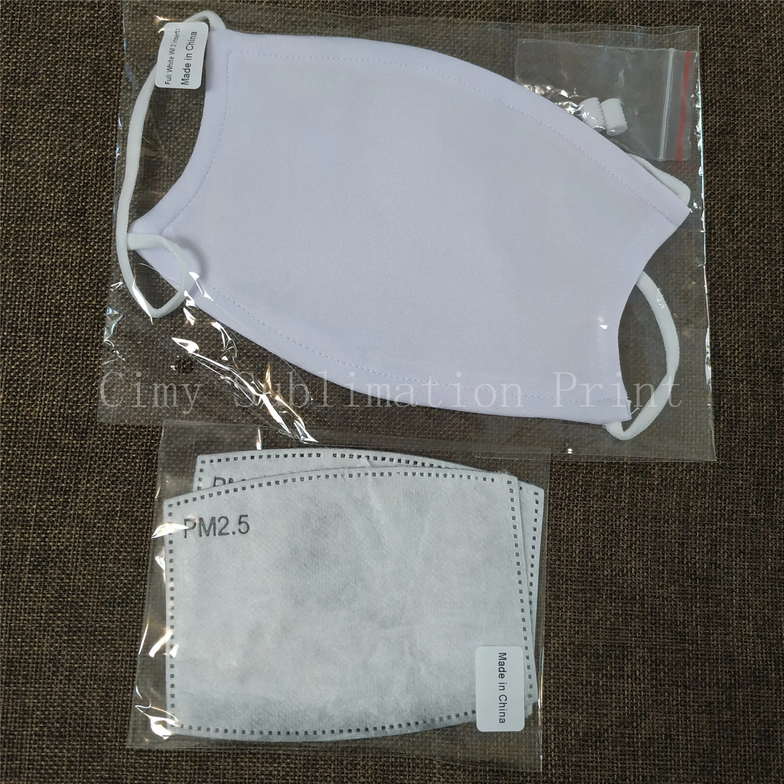 Blank Sublimation Keep Warm Against Wind Non-medical Mask For Sublimation INK Print Heat Press Printing Transfer Print