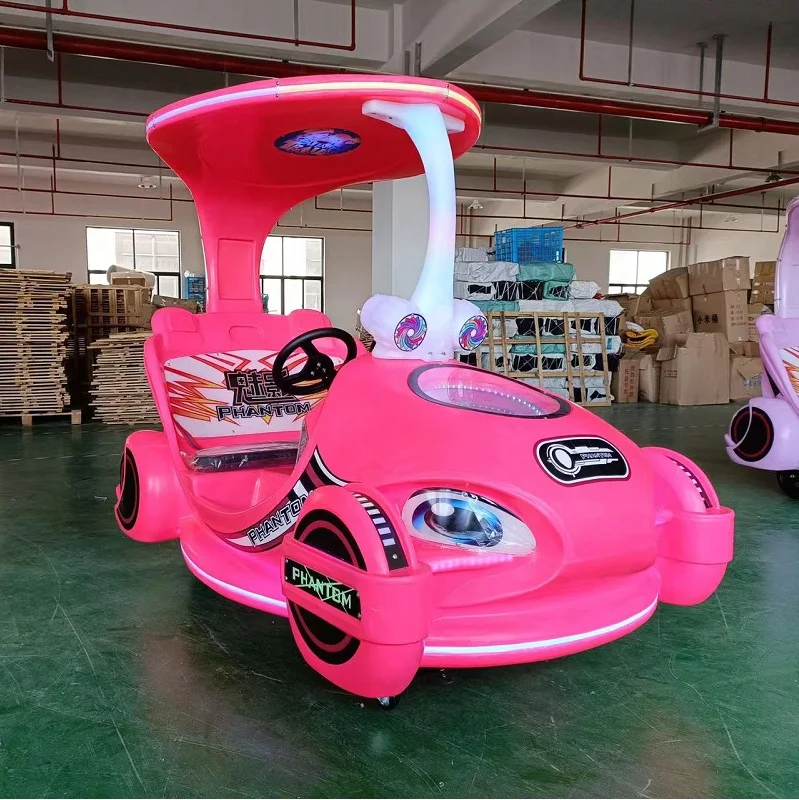 Amusement park attractive kiddie rides Roof Phantom electric battery bumper cars Entertainment Equipment for kids and adults