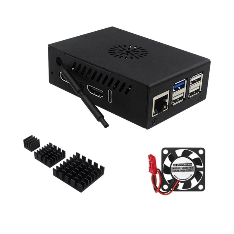 Алюминиевый чехол для крышки Orange 5 Board с бесшумным охлаждающим вентилятором