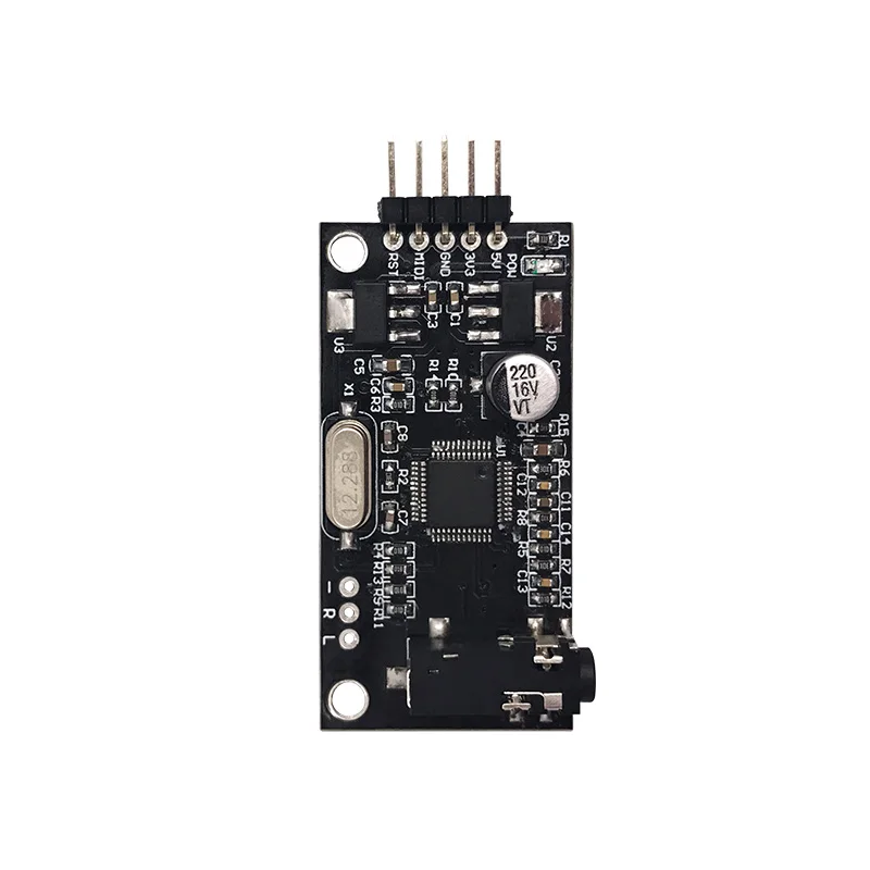 MIDI Sound Effect Control Playback Board Development Module, Multi-Channel Lossless Microcontroller