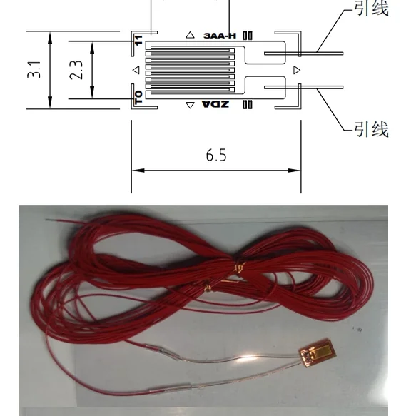 2pcs Solder-free Strain Gauge Single Bridge Full Bridge 120 Ohm 350 Ohm Line Length 0.5 Meters 2 Meters
