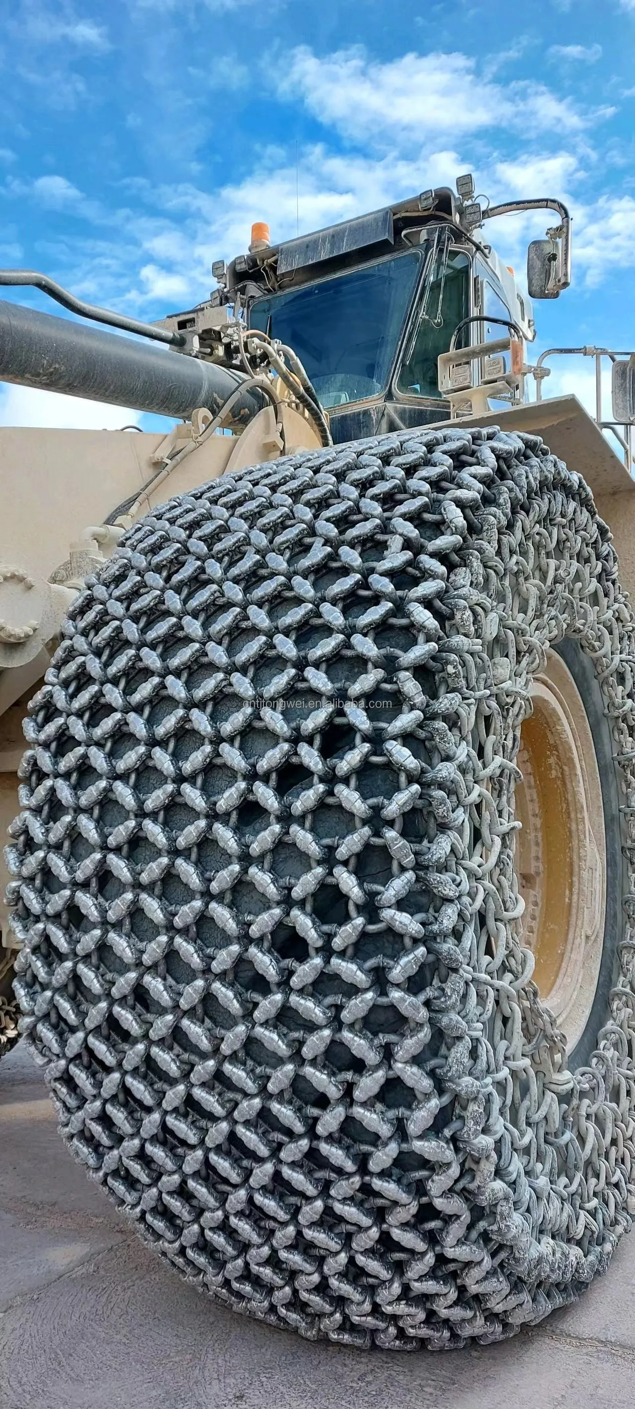 29.5-25 tyre protection chain for Komatsu WA380 loader