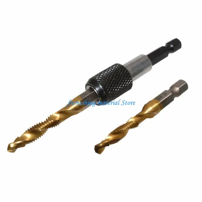 

Y5GD for Titanium Combination Drill Tap Bit Set Screw Tapping High-Speed Steel Hexagonal Handle Tapping Bit Tool 13pcs SAE