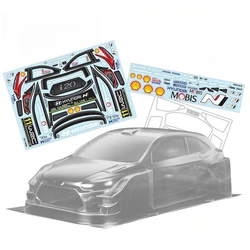 TC020 1/10 Hyundai i20 WRC body shell 190mm x 257mm Tamiya TT01 TT02