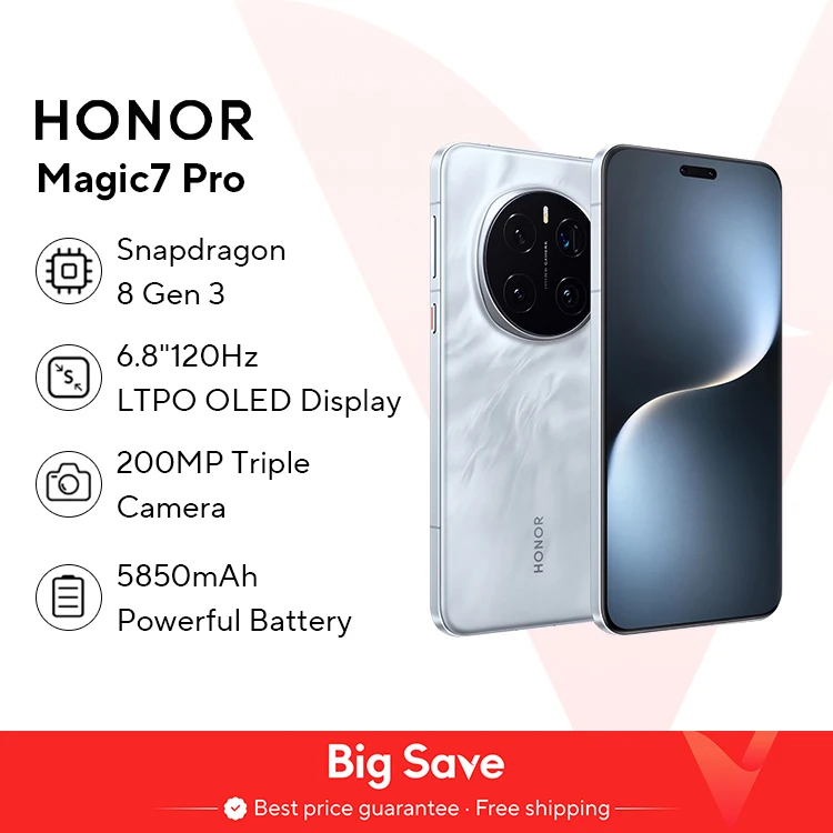Unlock the Future: HONOR Magic 7 Pro 5G – 5G Power & 120Hz OLED at just ,377.74!
