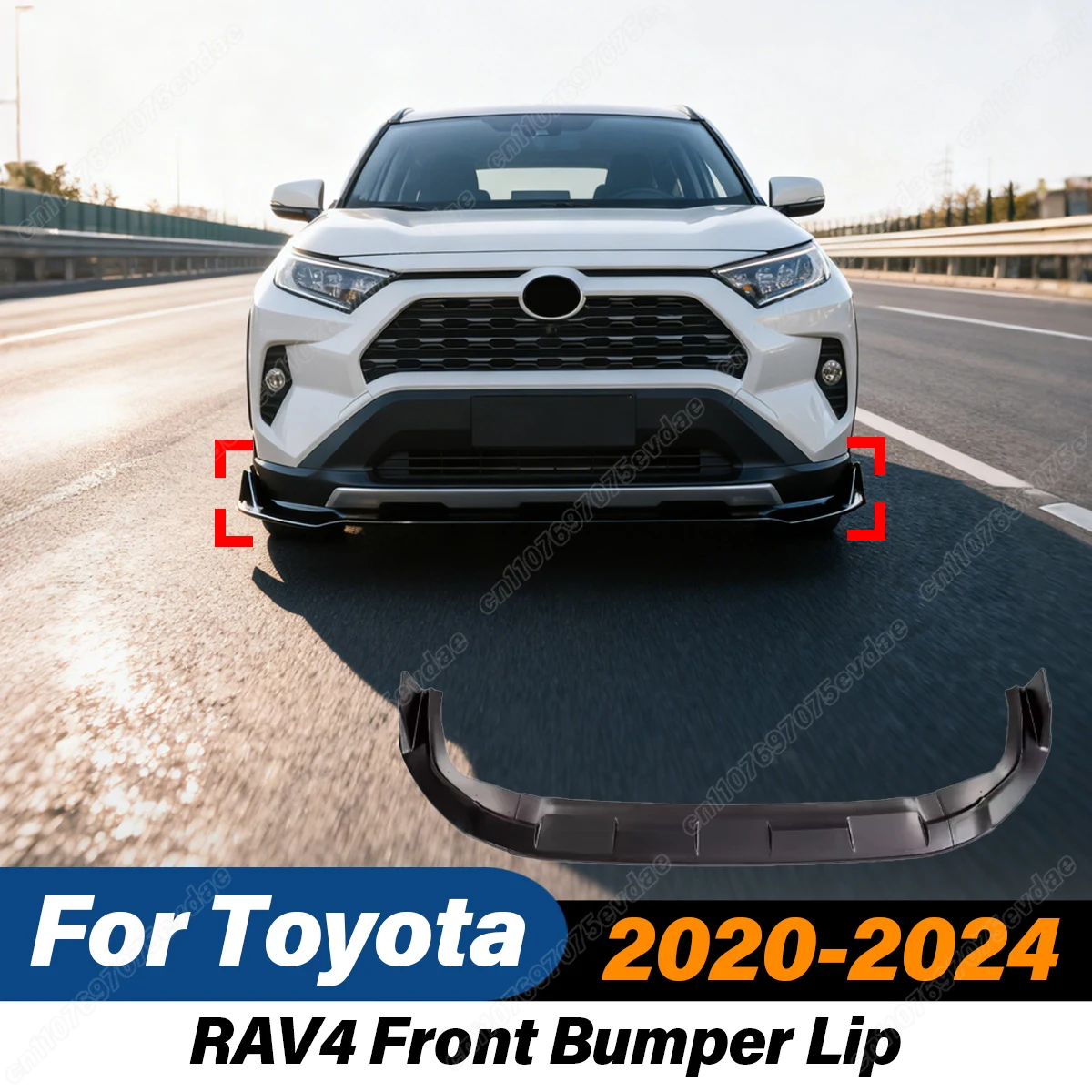 

Для Toyota RAV4 2020 2021 2022 2023 2024, разделитель переднего бампера, нижняя защита, внешние аксессуары, комплекты отделки кузова