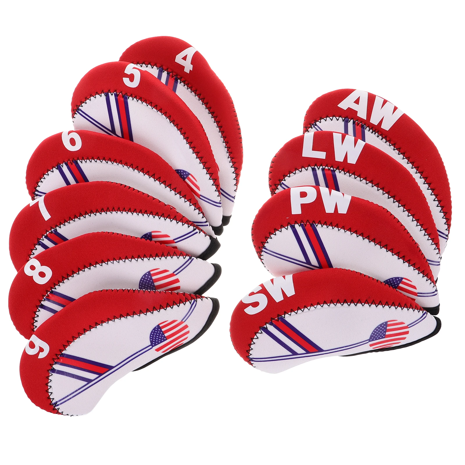 

10 Pcs Golf Club Cover Golfing Supplies Convenient Putter Headcover Golfs Rod Accessories