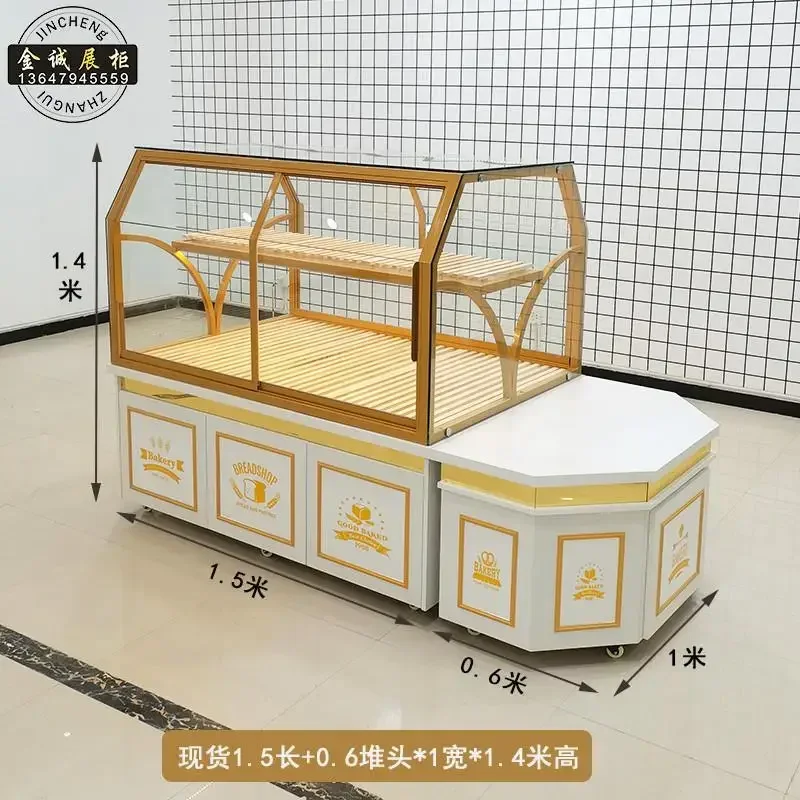 

A44 Bread Counter Display Cabinet Nakajima Cabinet Baking Shelf Commercial Glass Cake Shop Model Cabinet