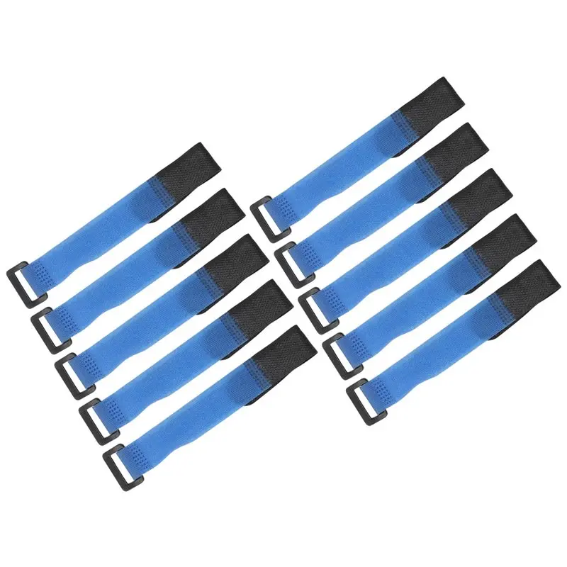 YSUN-10PCS 25Cm Lipo Battery Tie Cable Antiskid Tie Down Strap Colors For RC Helicopter Quadcopter RC Crawler Car