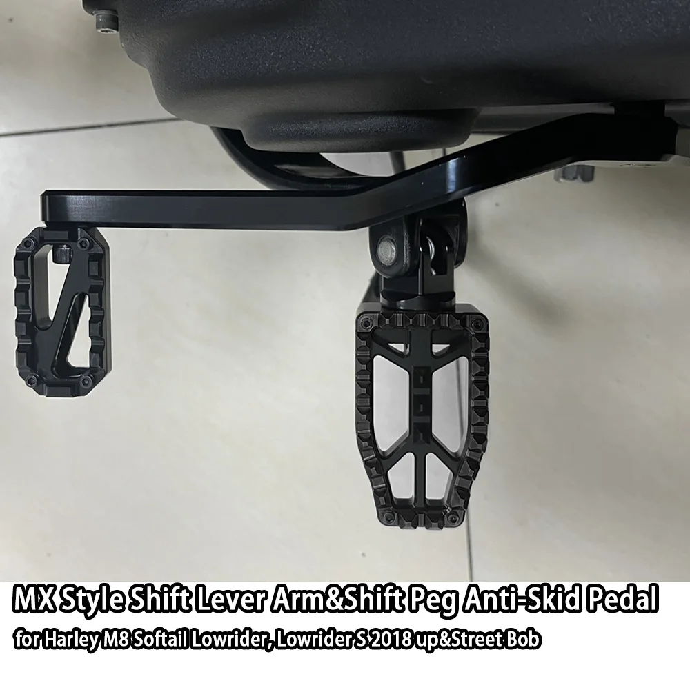 

Motorcycle MX Style Shifter Shift Peg Anti-Skid Pedal&shift Lever Arm Middle Control For Softail M8 Low Rider/Low Rider S 2018up