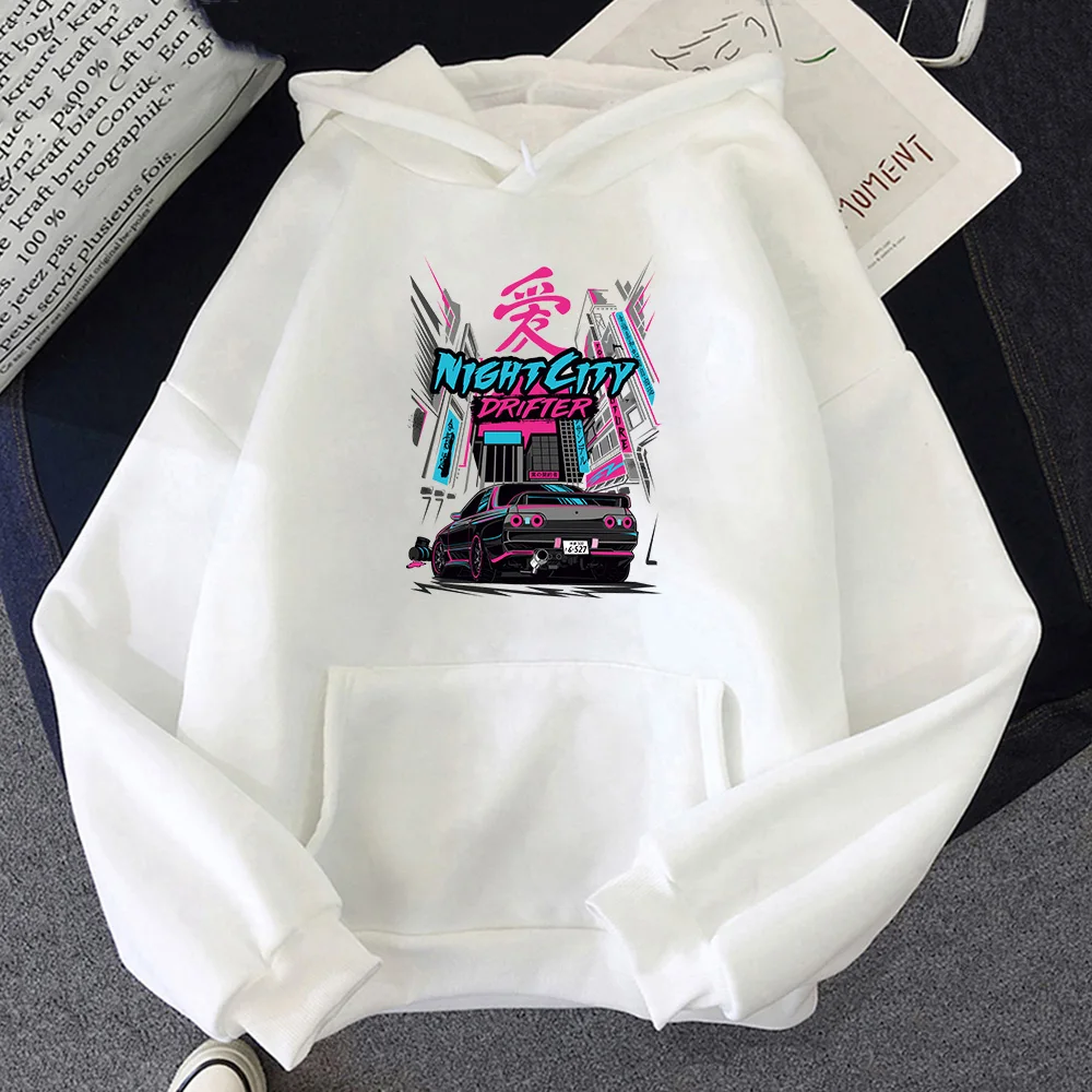 

Night City Drifter Car Printing Clothing Streetwear Harajuku Hoodie Winter Men/women Long Sleeve Pullover with Pocket Sweatshirt