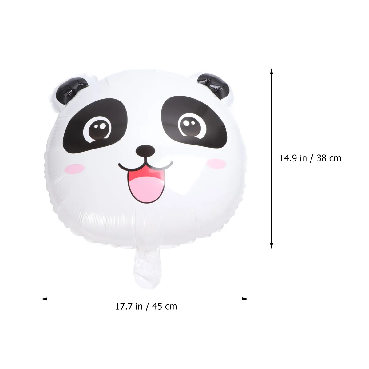 

1 Set 20pcs Panda Balloon Creative Cartoon Aluminium Foil Balloon for Gathering Birthday Party Decoration (White )