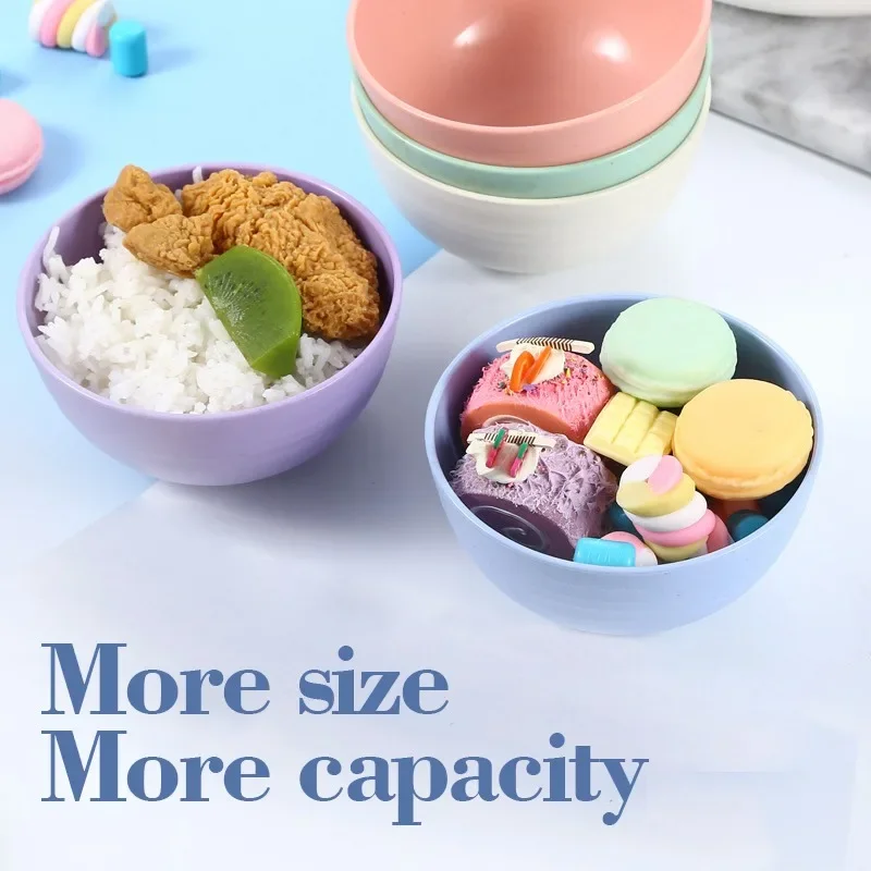1Pc Mini Plastic Baby Soup Bowl Food Grade Anti Drop Anti Scald High Temp Resistant Kids Complementary Food Feeding Bowl