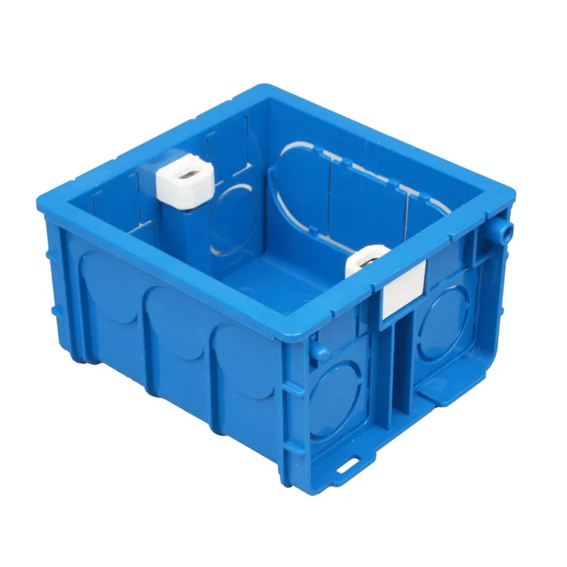 10 pcs Wall Switch Socket Junction Box Type 86 Splicing Cassette PVC Concealed Bottom Box Wire Plastic Cases