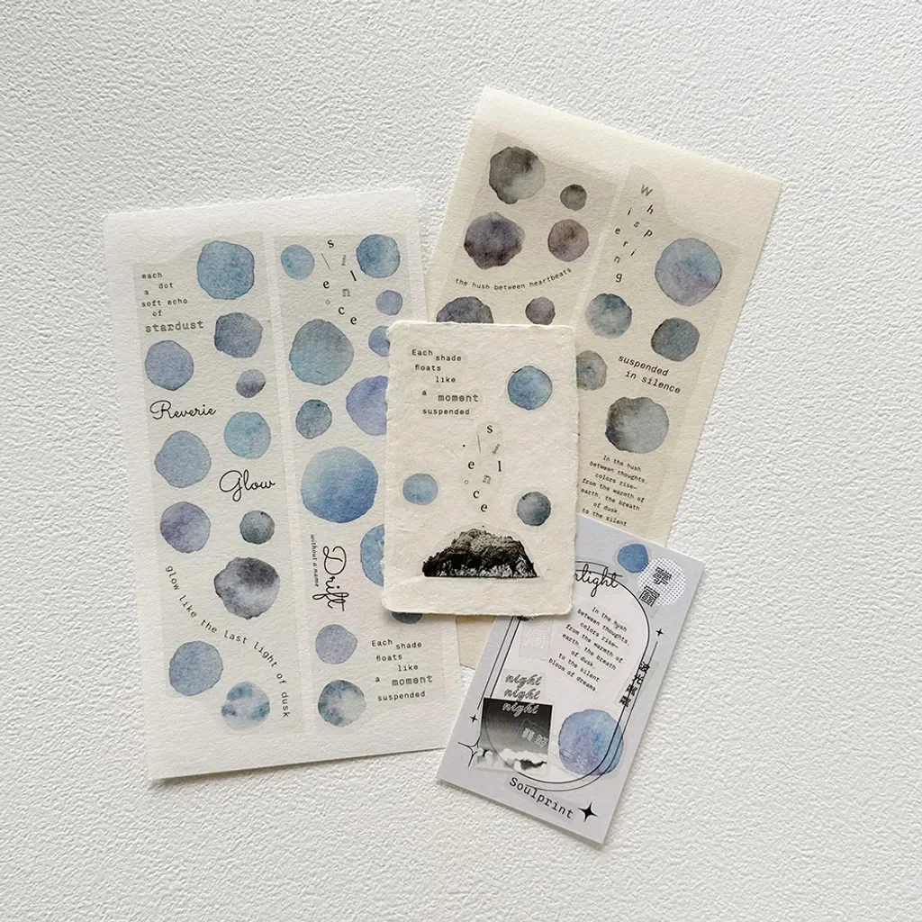 Asteroid Studio Vintage Memory Haze Dreamdust Metime Washi PET Tape for Card Making DIY Scrapbooking Plan Decorative Sticker