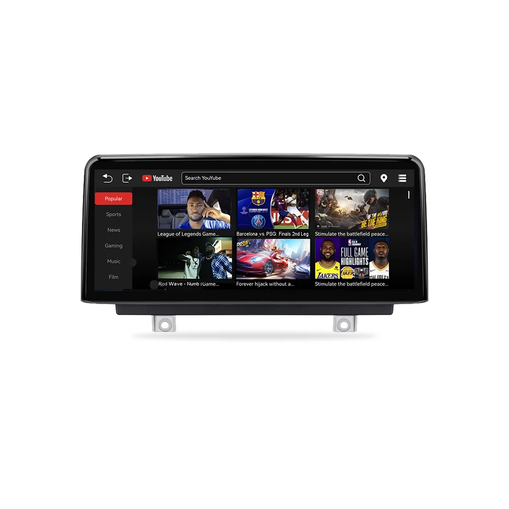 BONROAD 10,25 Zoll Wireless CarPlay Android Auto Airplay Autolink Mirroring Linux Autoradio mit YouTube für BMW 1er F20 F22 F23 3er F30 F31 F32 F33 F34 F36 GPS-Navigation Multimedia-Autoradio mit