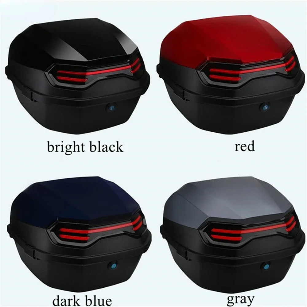 New Best Selling ABS+PP Solid Case Large Motorcycle Tail Box Scooter Boots Trunk Full Helmet Storage Organizer Box