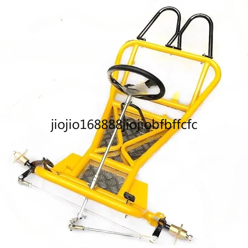 Suitable for modifying the front steering system, steering wheel rod, frame, and seat cushion of four-wheel motorcycles
