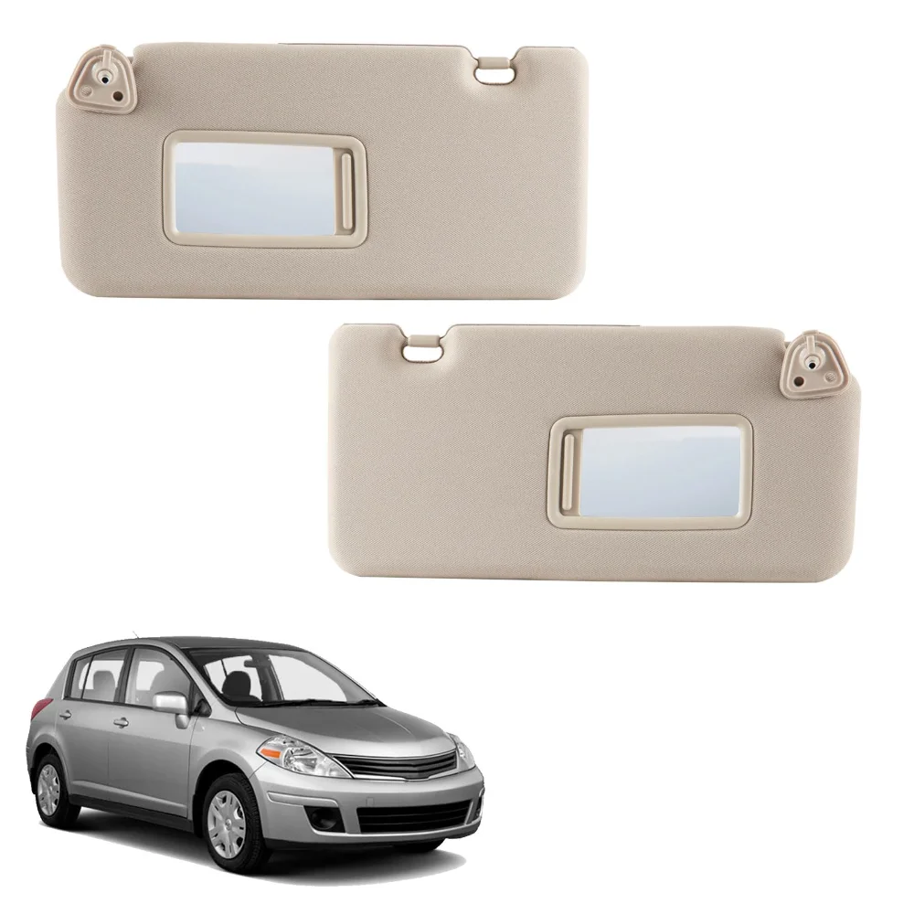 

Новый автомобильный солнцезащитный козырек с зеркалом для макияжа для Nissan Tiida 2004-2012 Versa 2007-2012 для Renault Koleos 2009-2016