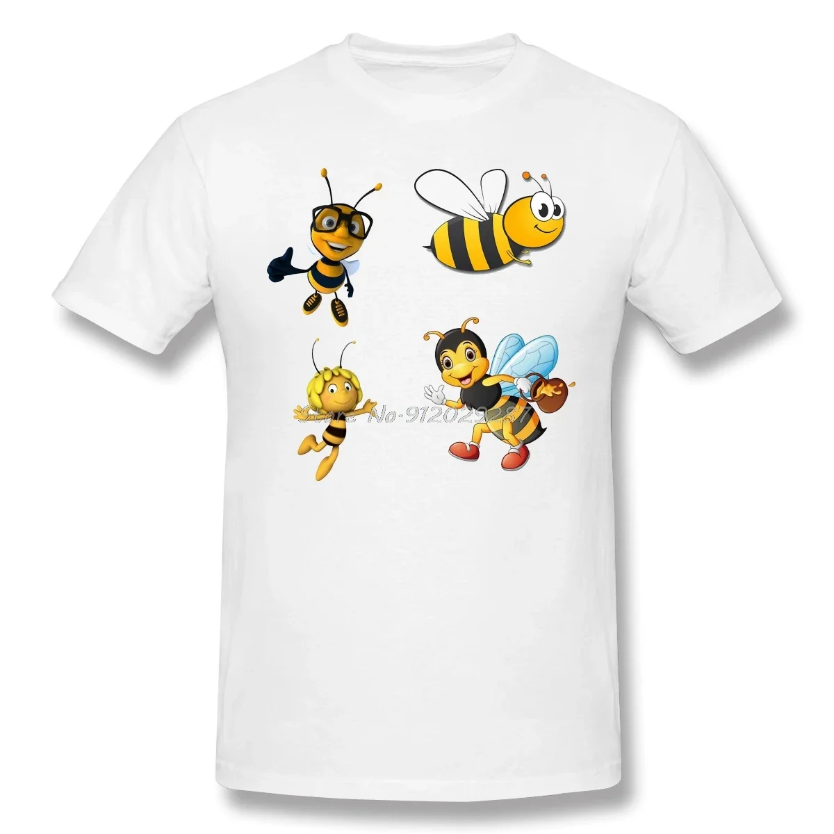 Men Cute Wholesome Bee Funny Humor Animal Black T-Shirt The Sweetness Of Honey TShirt  Cotton Tees Harajuku T Shirt