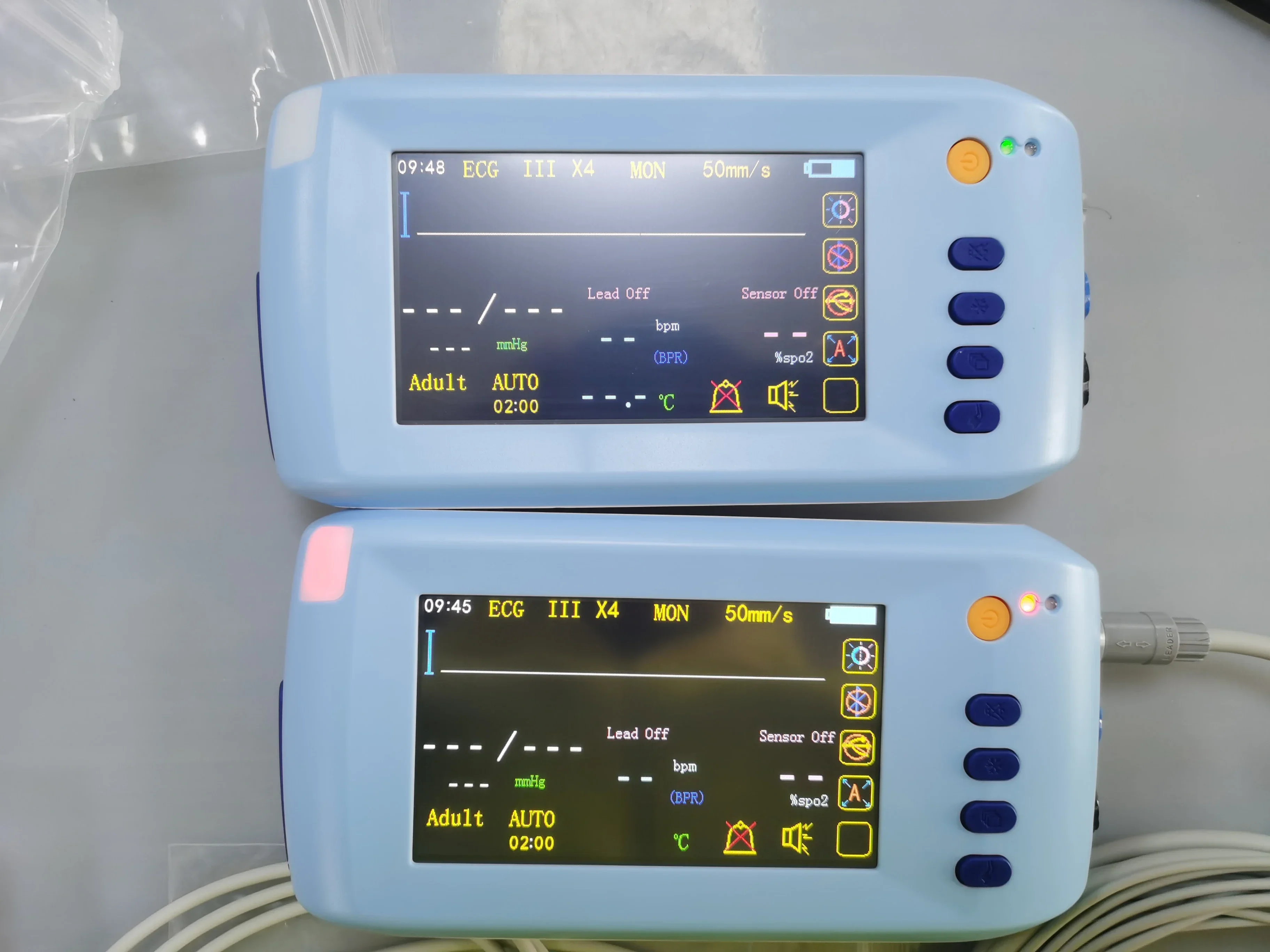Multiparameter Electric Handheld Patient Monitor EtCO2 Monitoring Color TFT-LCD Touch Screen Portable Veterinary Use Class II