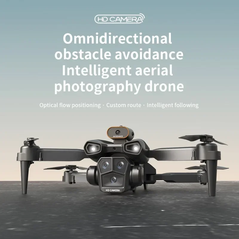 Drone dobrável com tração nas quatro rodas, evita obstáculos, controle remoto, fotografia aérea, brinquedo de aeronave dobrável, presente para meninos