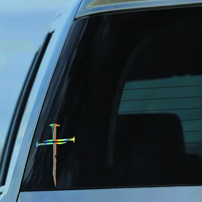 ملصق متقاطع هندسي متين وسهل الاستخدام من الفينيل للسيارات وأجهزة الكمبيوتر المحمولة والمزيد - تخصيص أنيق في أي مكان